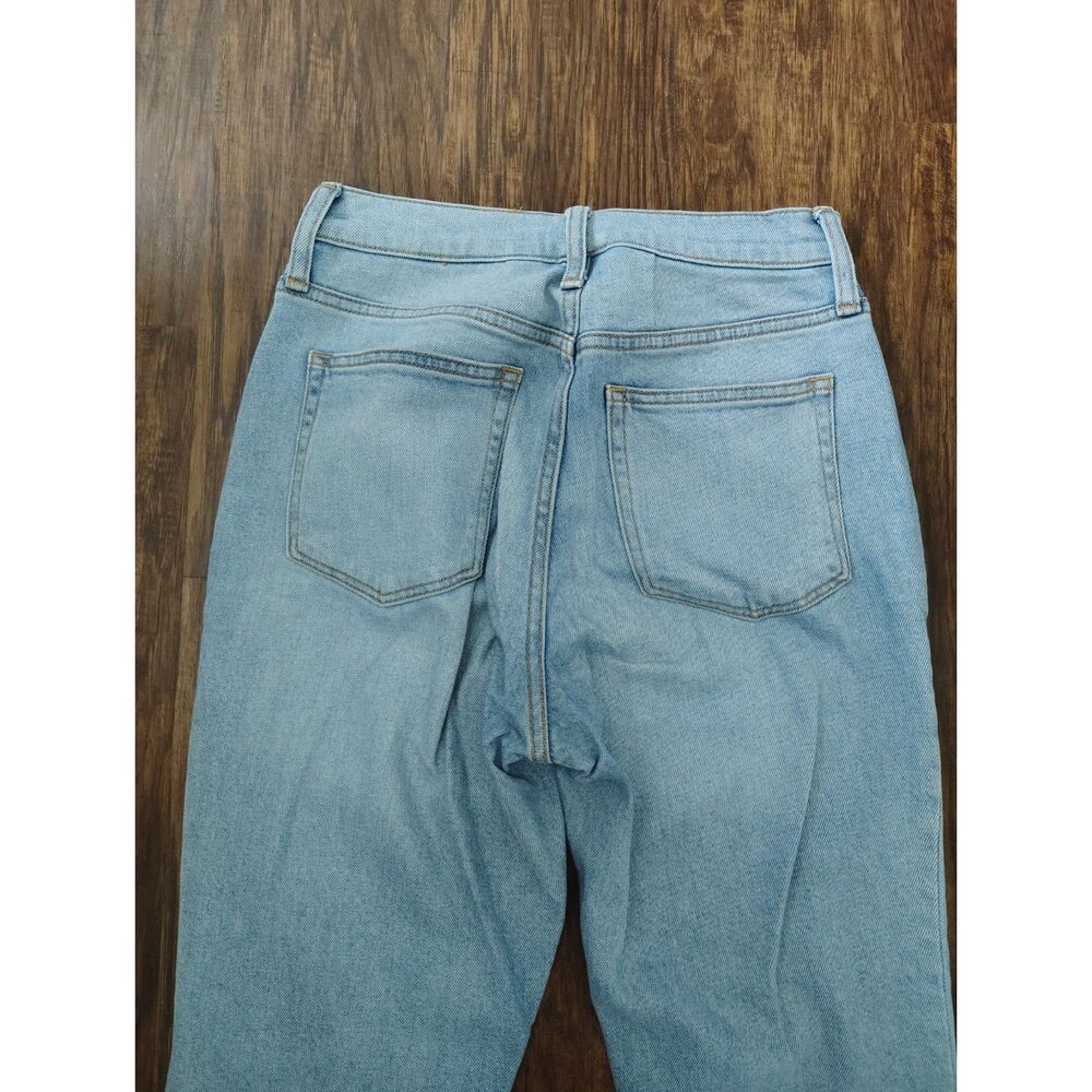 J.Crew Essential Straight Crop Jeans 27 Light Wash High Rise Stretch Denim - Picture 4 of 6